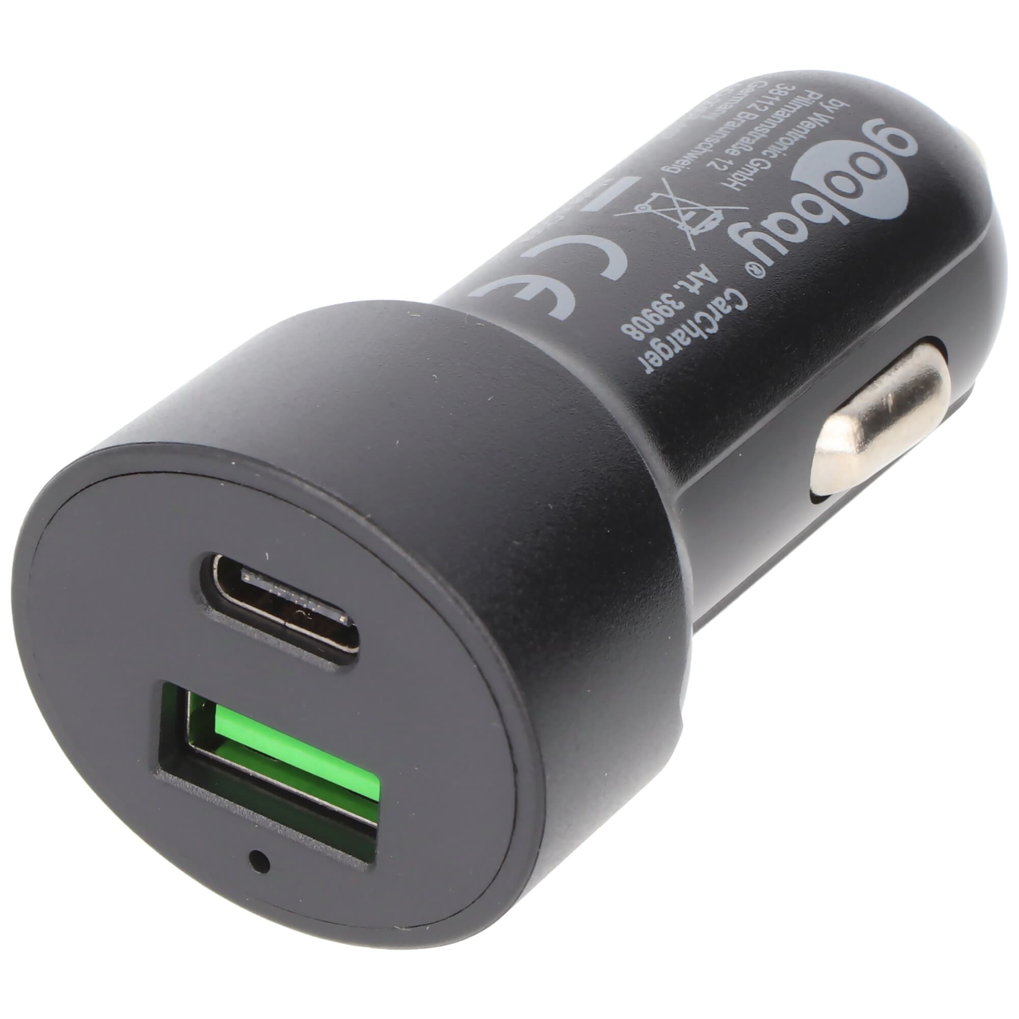 Chargeur rapide de voiture double USB Goobay USB-C™ PD (Power Delivery)