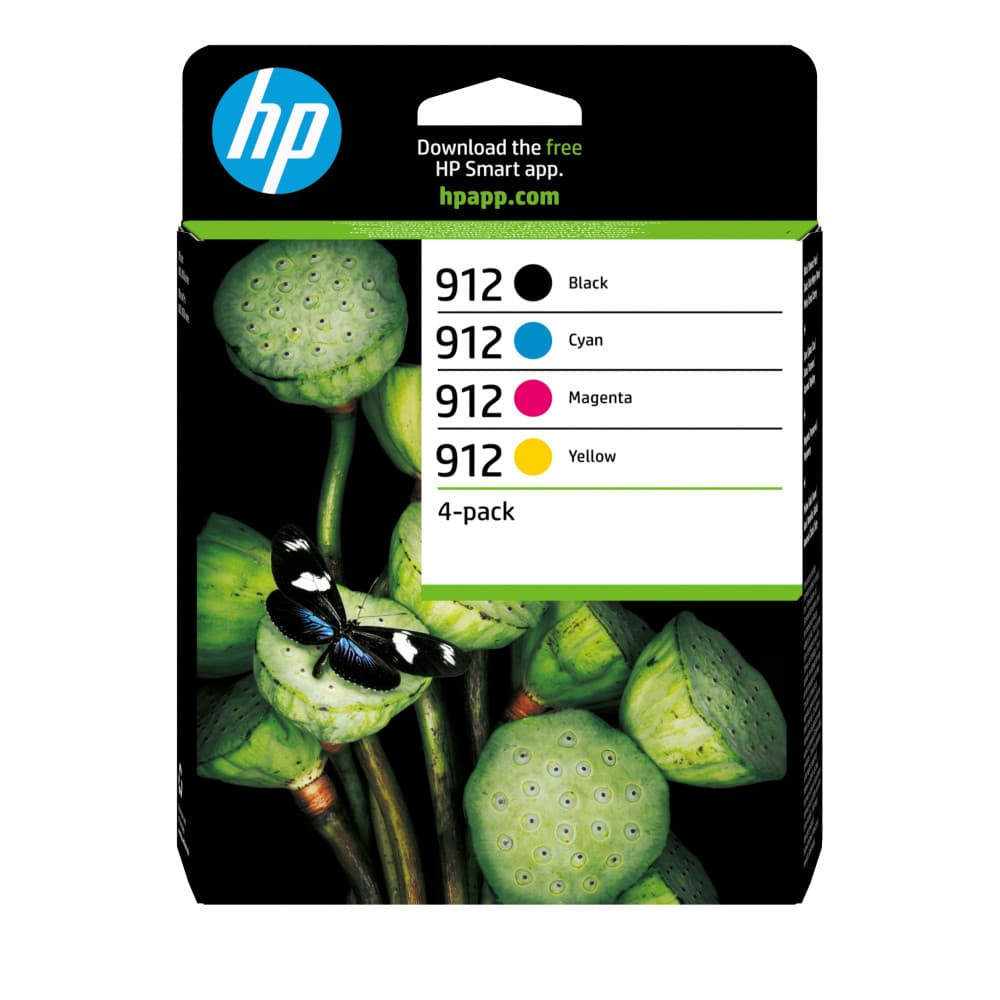 Pack de 4 cartouches d'encre HP 912 Couleur
