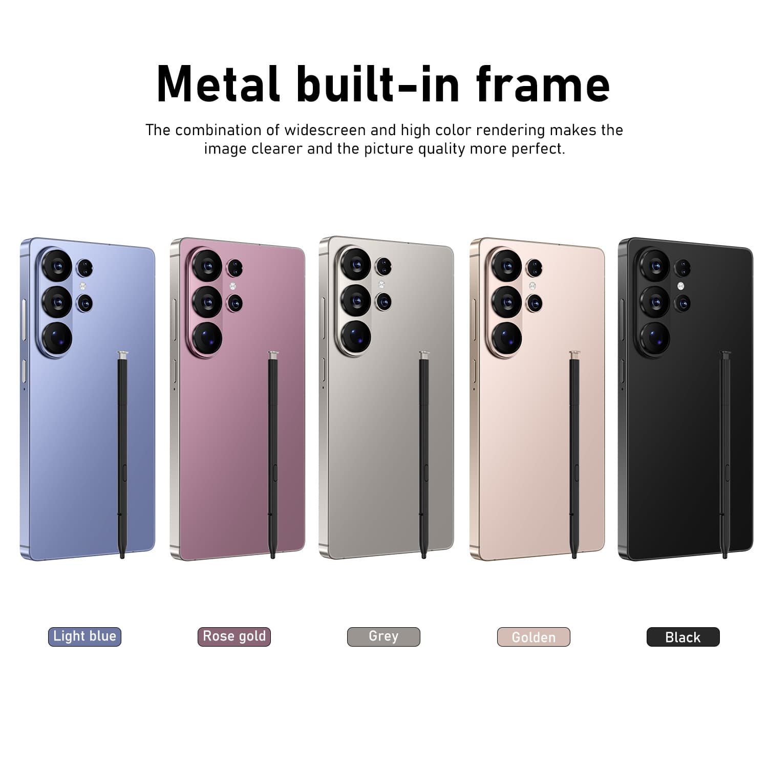 Nouveau smartphone S26 Ultra 2026, grand écran 7,3 pouces, processeur quadricœur 16 Go + 1 To, connectivité internationale, double emplacement pou