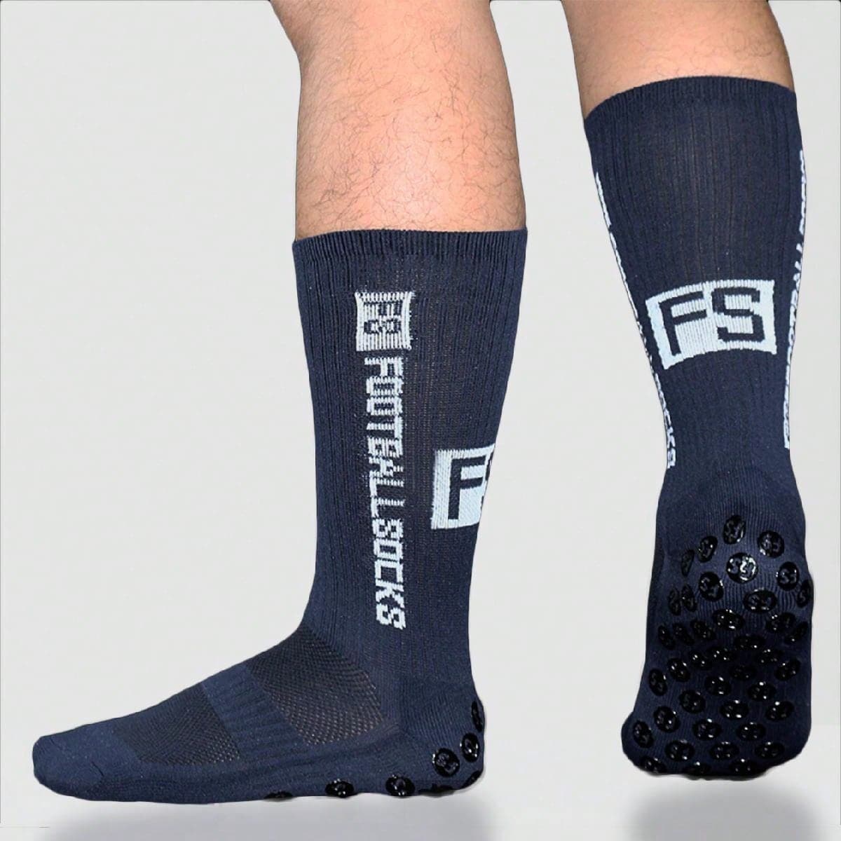 1 paire de chaussettes de football professionnelles pour hommes, anti-dérapantes, avec de la colle de disque, mi-mollet, pour sports