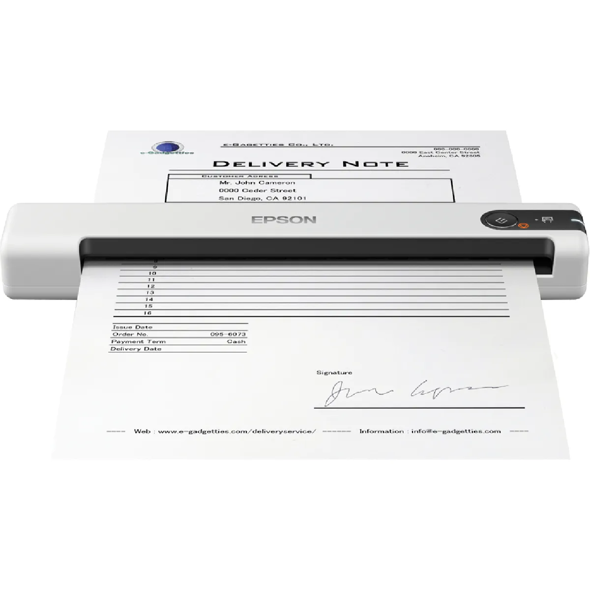Scanner Portable Epson B11B252402 avec Résolution 600 dpi et Connectivité USB 2.0