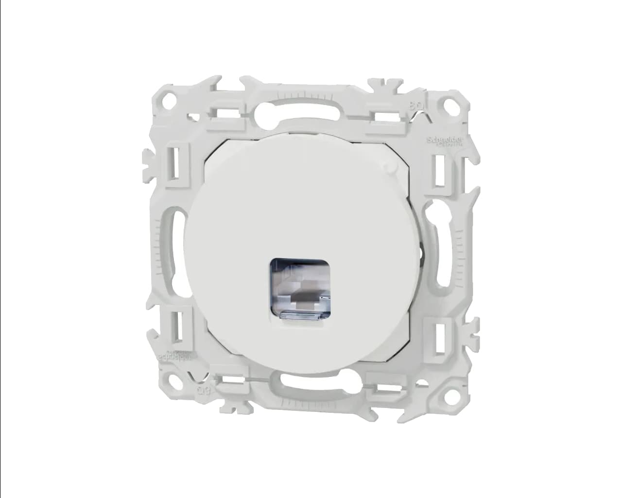 Prise RJ45 grade 3 cat.6 STP Blanc craie Schneider Odace